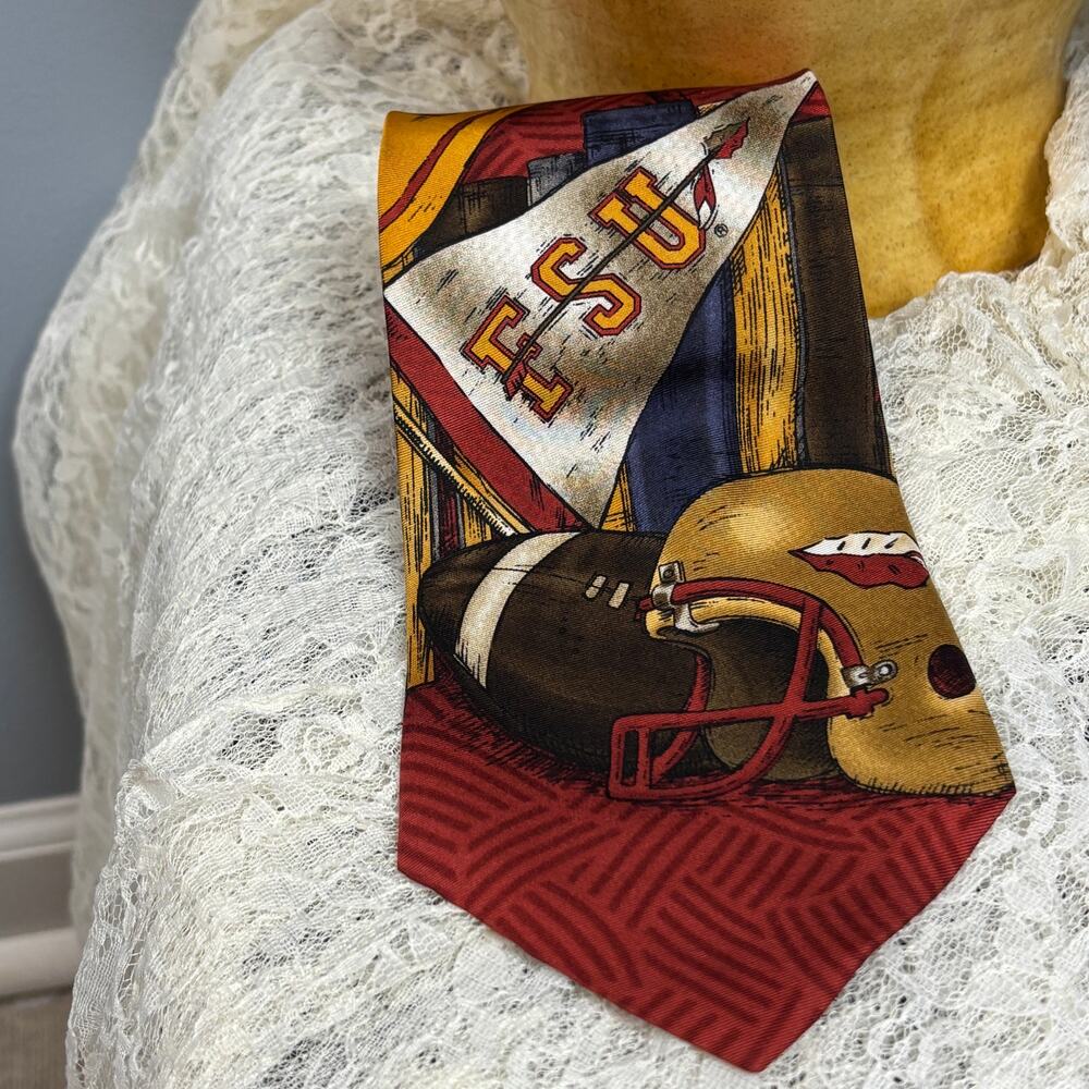 FSU Florida State University Silk Neck Tie Seminoles ACC Eagles Wings  Football